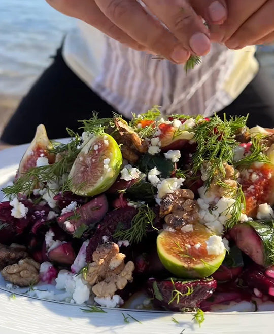 Beets on the beach by Laurent Dagenais