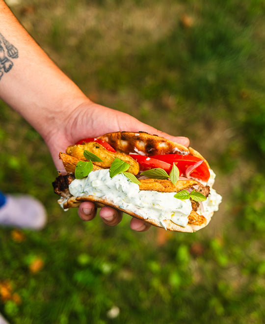 Pork Souvlaki by Laurent Dagenais