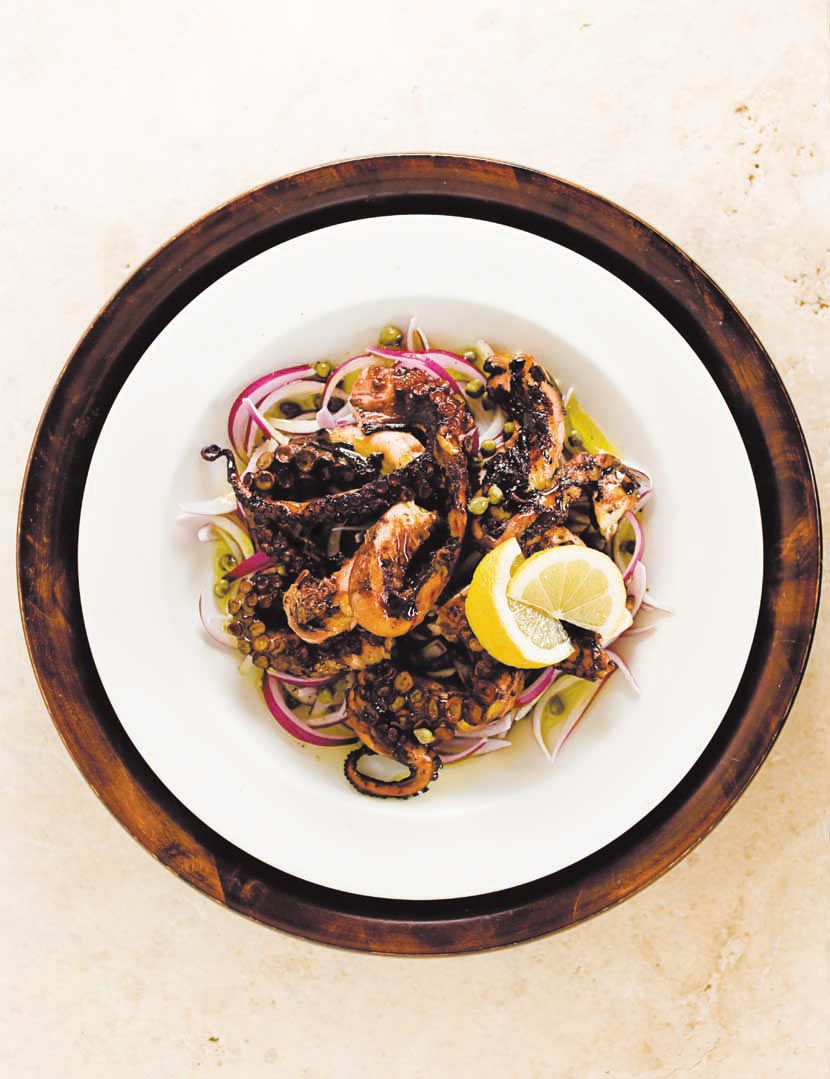 Grilled octopus