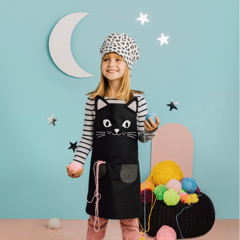 Cat Daydream Kids Apron and Hat Set