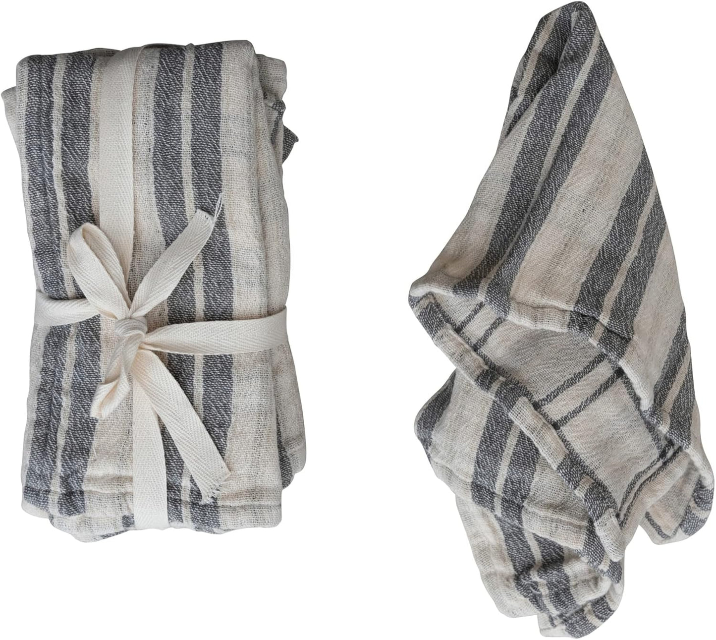 Serviettes de table reversible en coton | Ensemble de 4