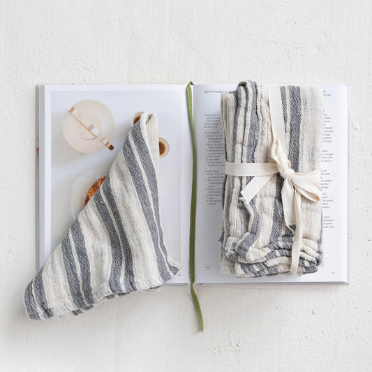Cotton Double Cloth Reversible Napkins | Set of 4