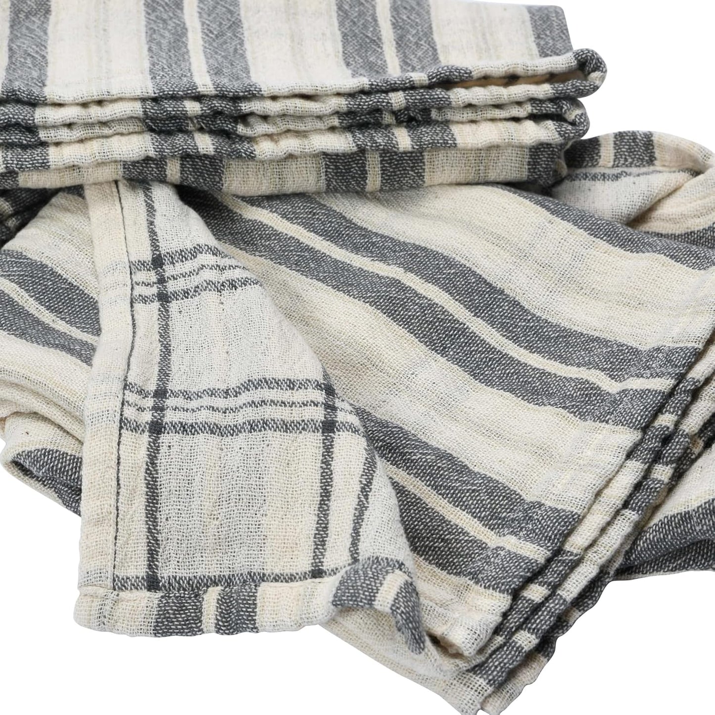 Serviettes de table reversible en coton | Ensemble de 4
