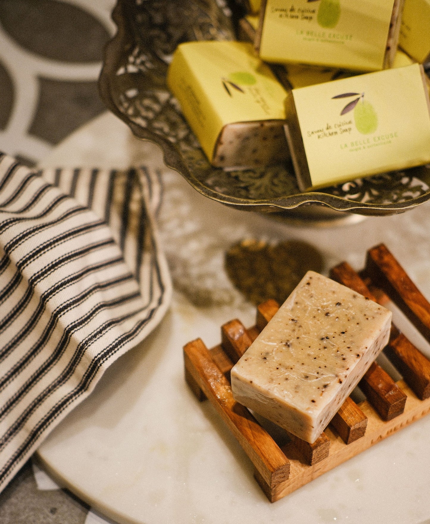 Savon de cuisine (romarin-citron-café)