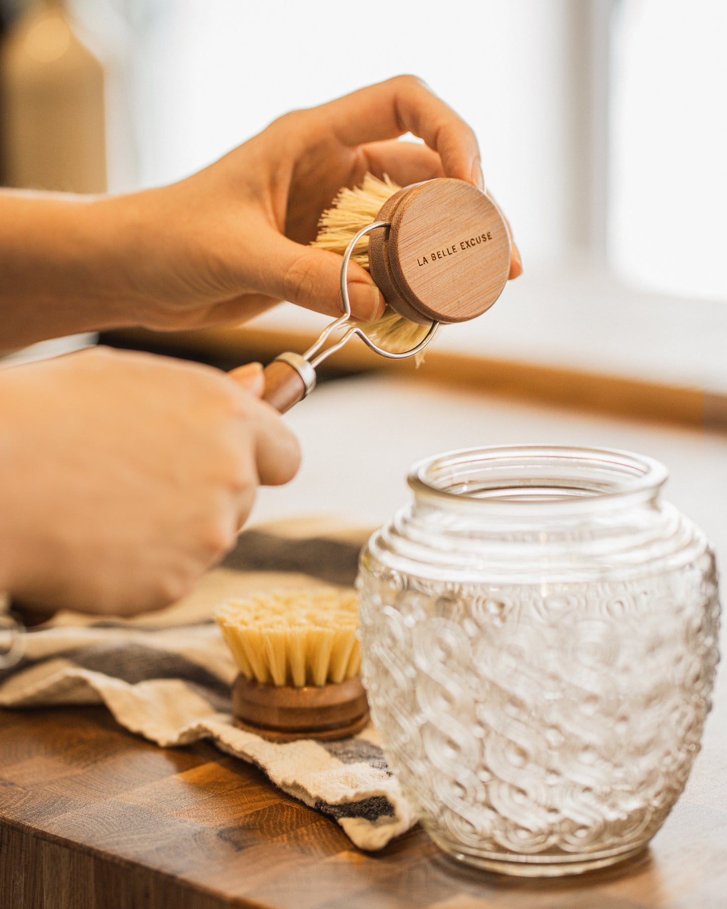 Wooden Dish Brush Replacement Head