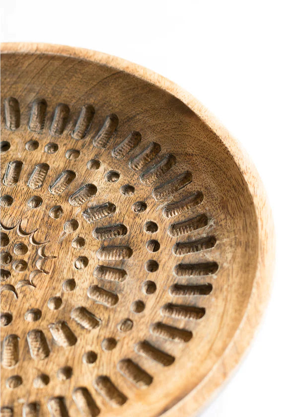 Bali Carved Serving Plate