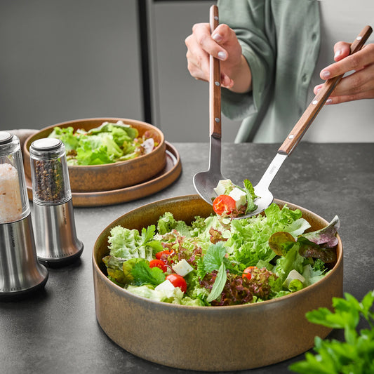 Salad Server Set | Walnut