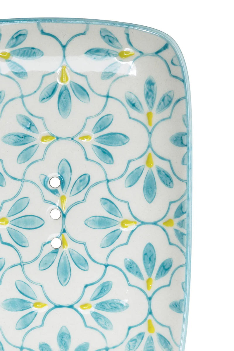 Soap dish Floral | Blue