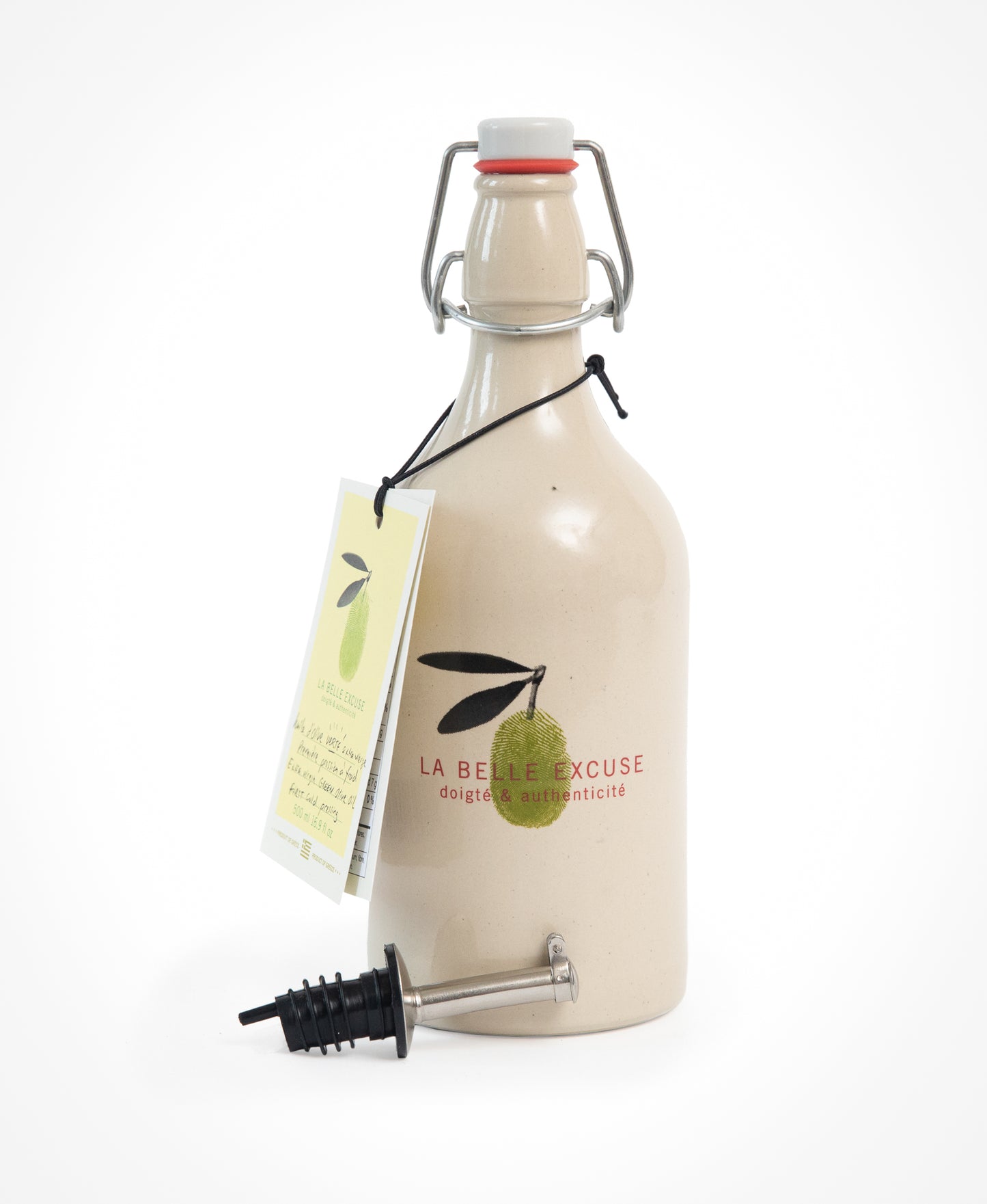 Ceramic Cruet, Extra Virgin Green Olive Oil