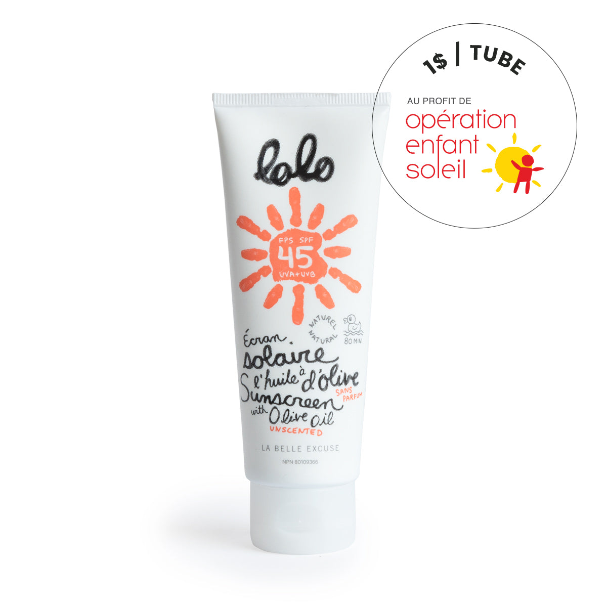 Fragrance Free Olive Oil Sunscreen LOLO