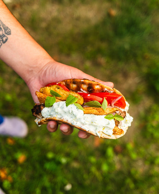 Pork Souvlaki by Laurent Dagenais