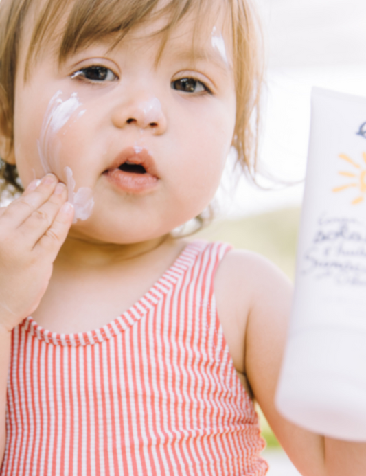 Does sunscreen contain ingredients that are harmful to children?