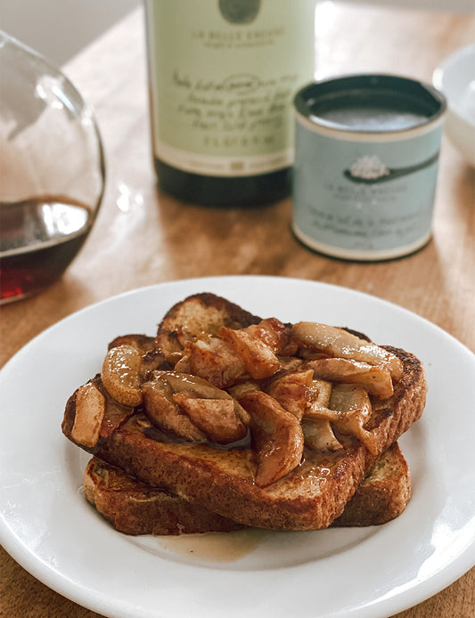 Maple Caramelized Pear French Toast