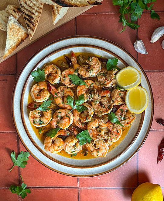 Spanish-Style Garlic Shrimp