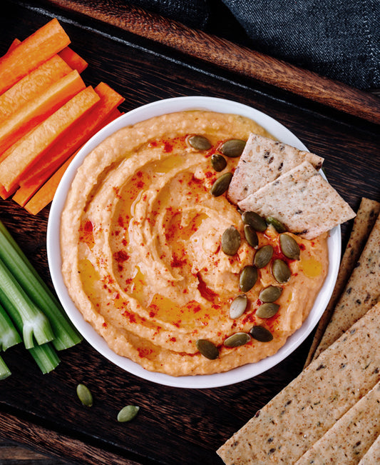 Tirokafteri (roasted red peppers and cheese spread)