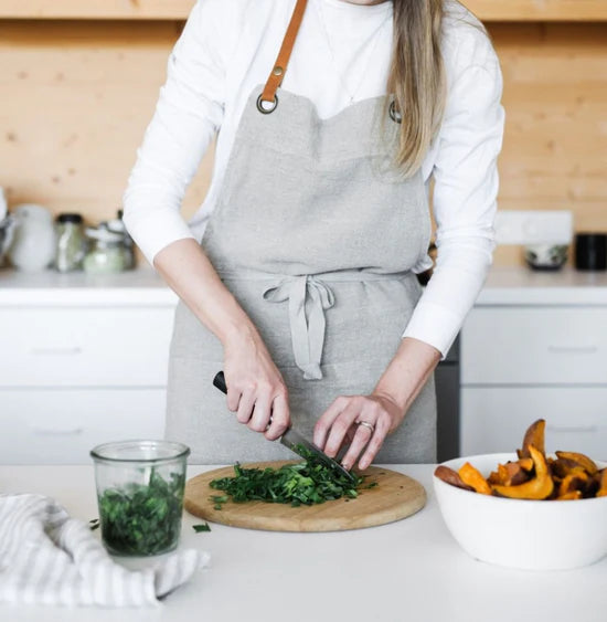 Natural Linen Luxury Apron