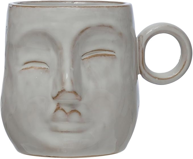 Stoneware Face Mug