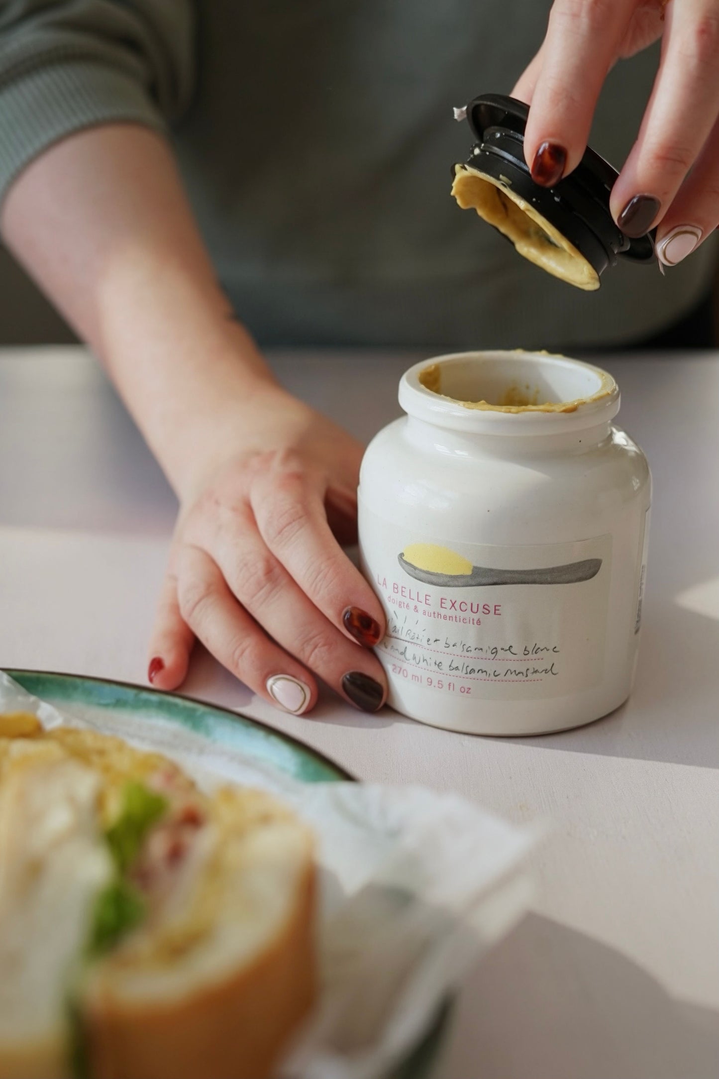 Roasted Garlic and White Balsamic Mustard