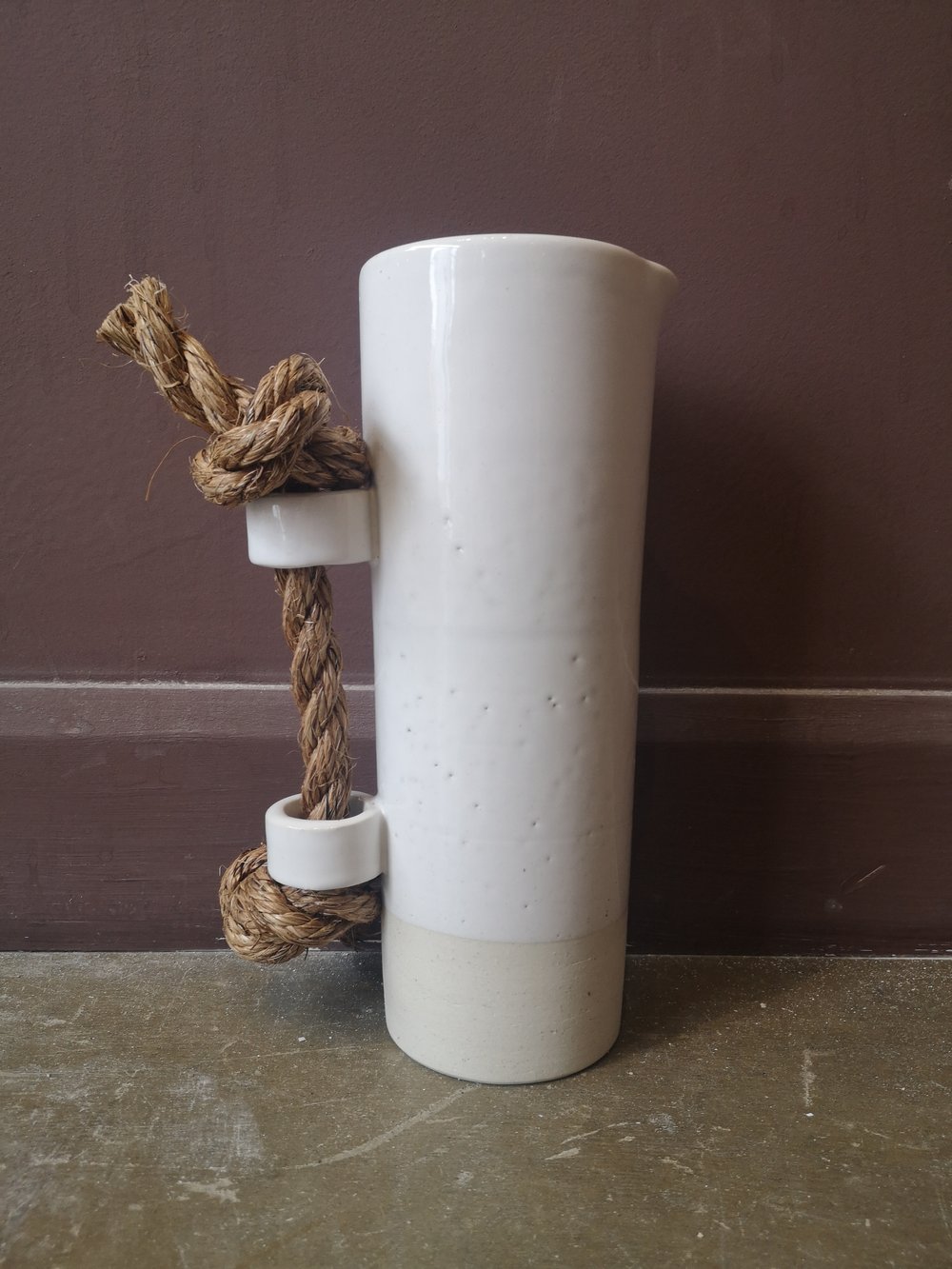 Pitcher with Manilla Rope
