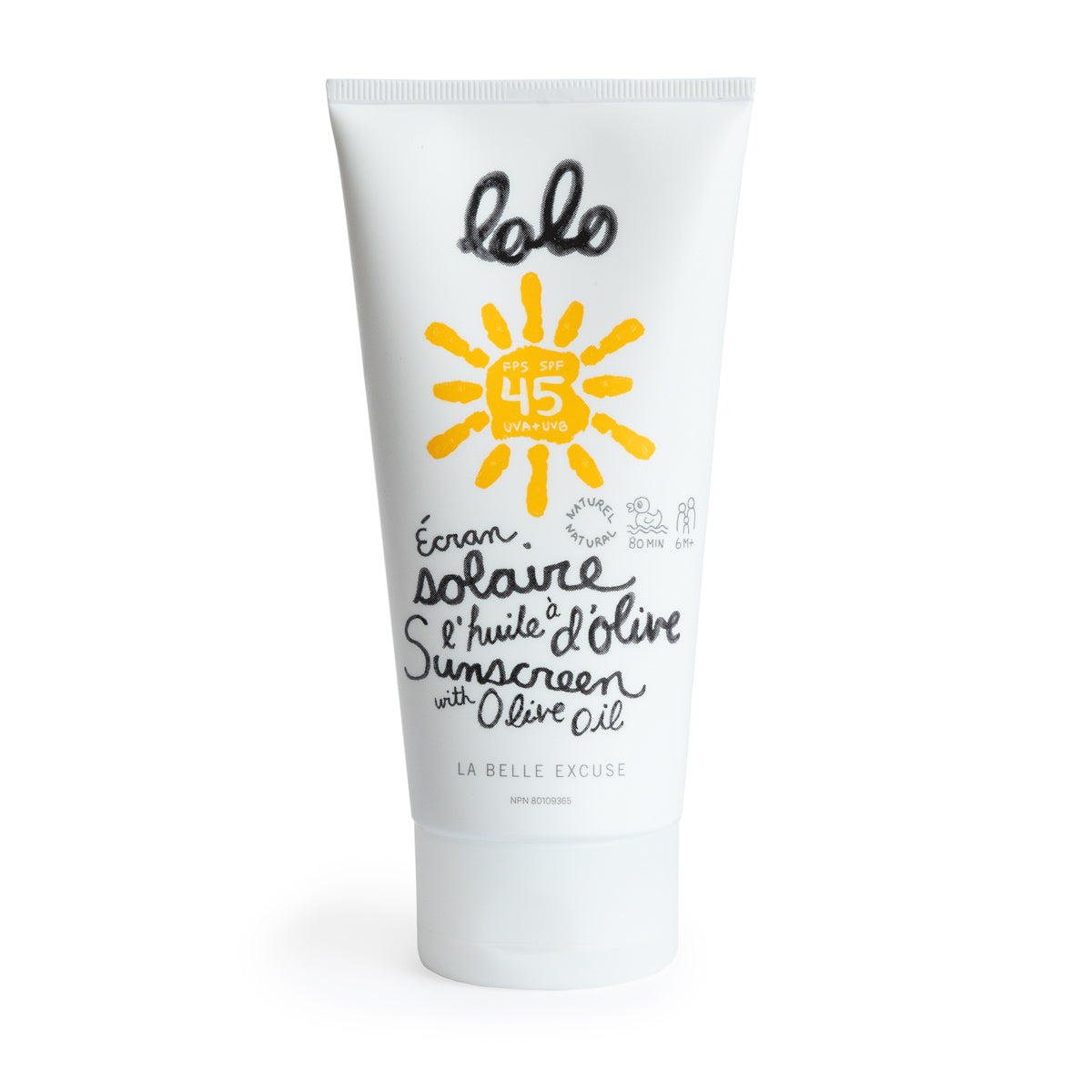 Écran solaire Lolo à l'huile d'olive
