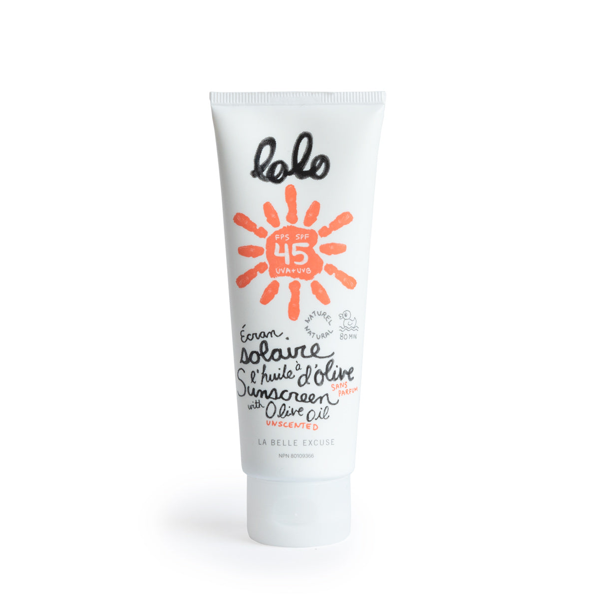 Écran solaire Lolo à l'huile d'olive