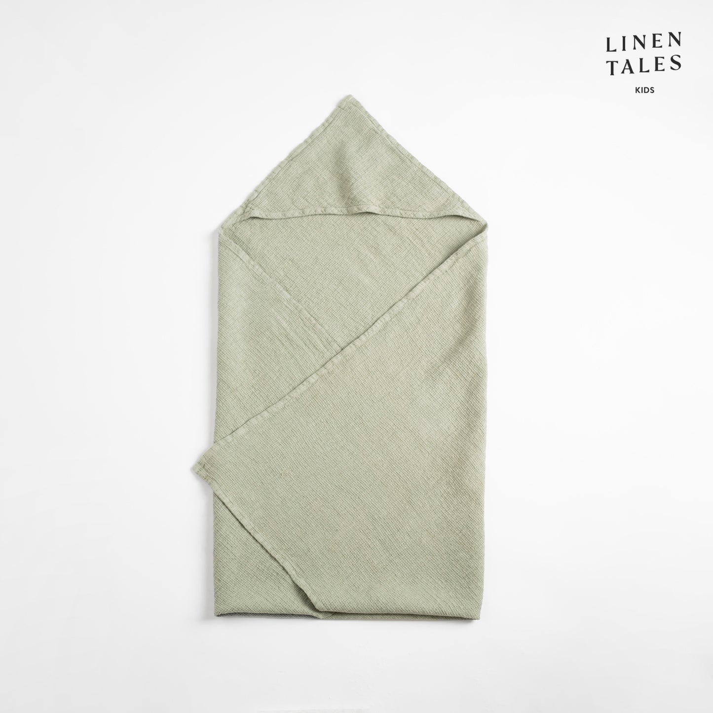 Serviette gaufrée à capuchon en lin pour enfants