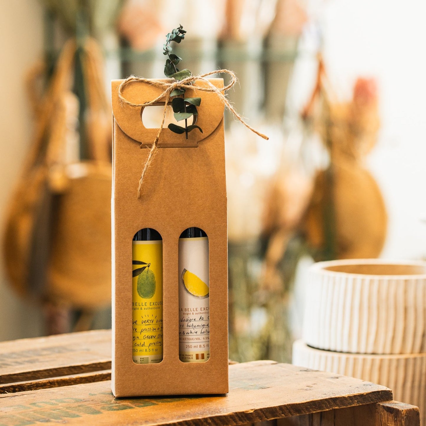 Duo Cadeau huile d'olive et vinaigre balsamique