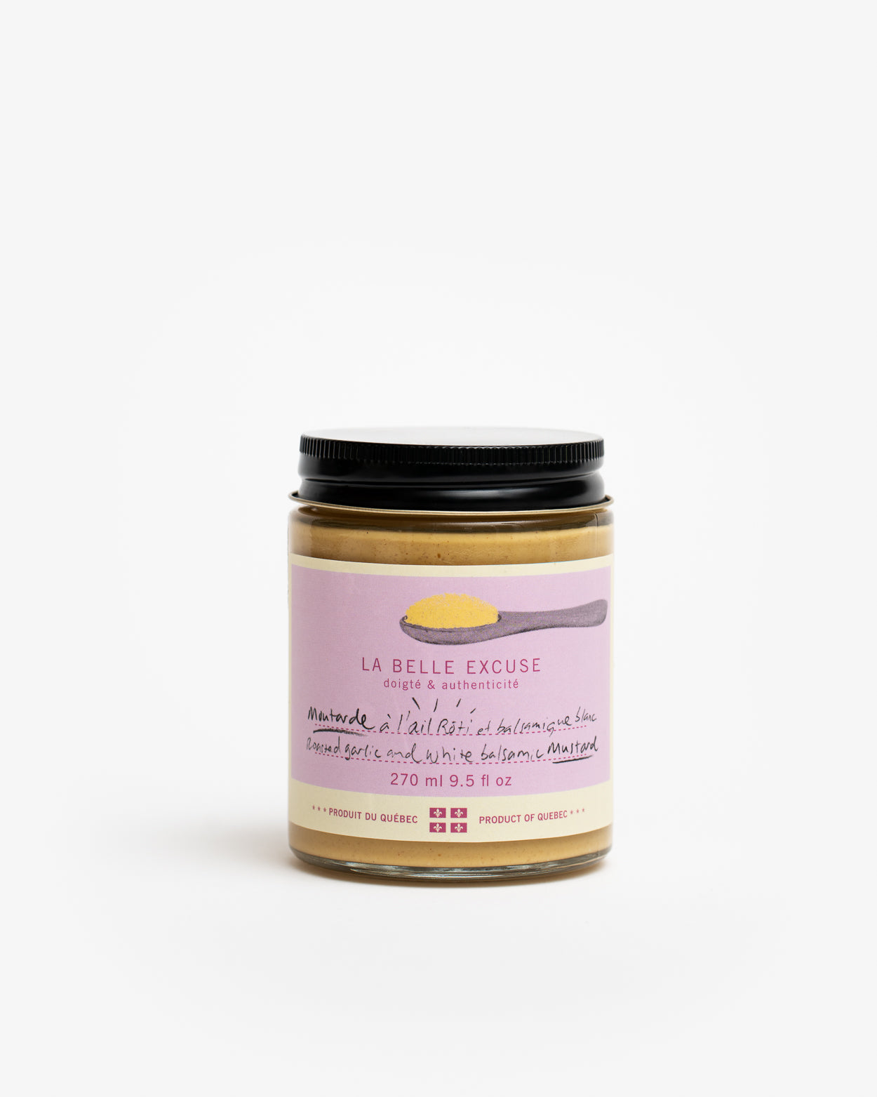 La Belle Excuse Roasted Garlic and White Balsamic Mustard (270ml) 