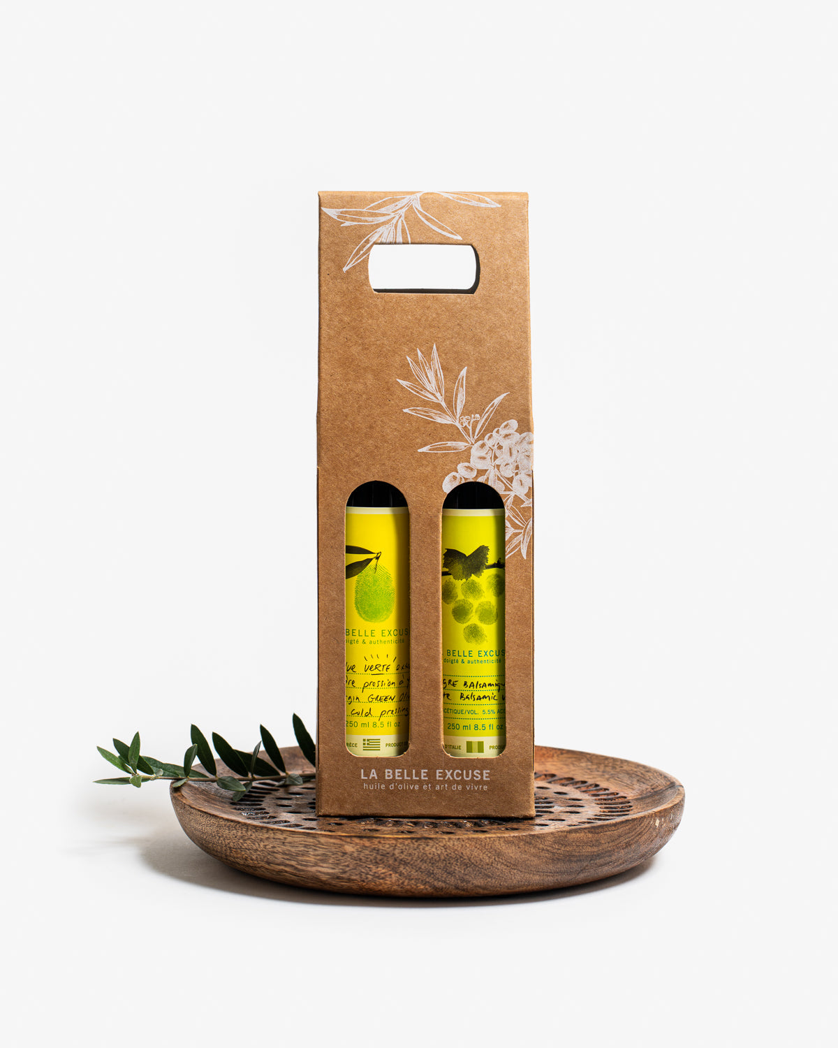 Duo Cadeau huile d'olive et vinaigre balsamique