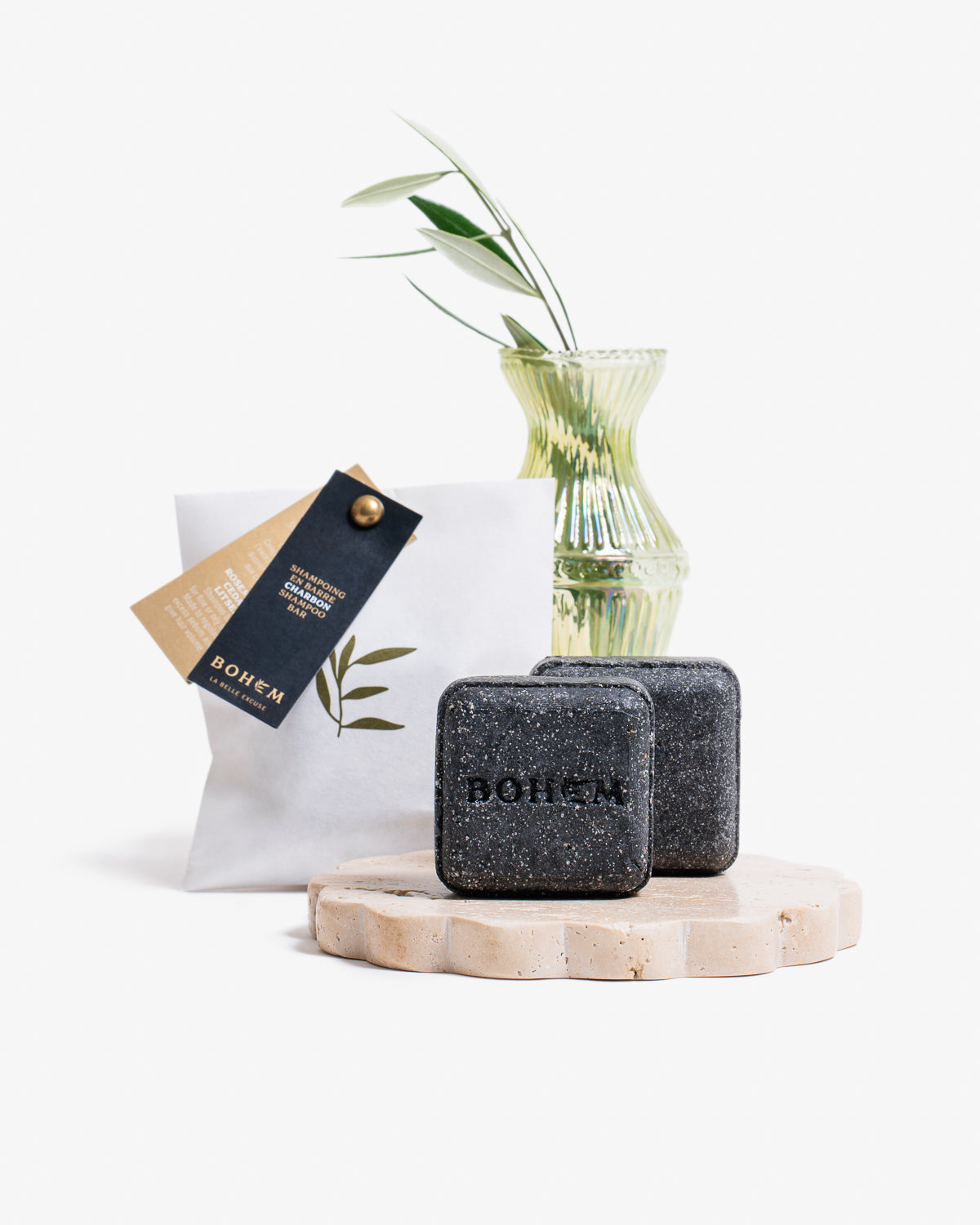 Bohem Charbon | Shampoo Bar - Fine or Oily Hair (90g)