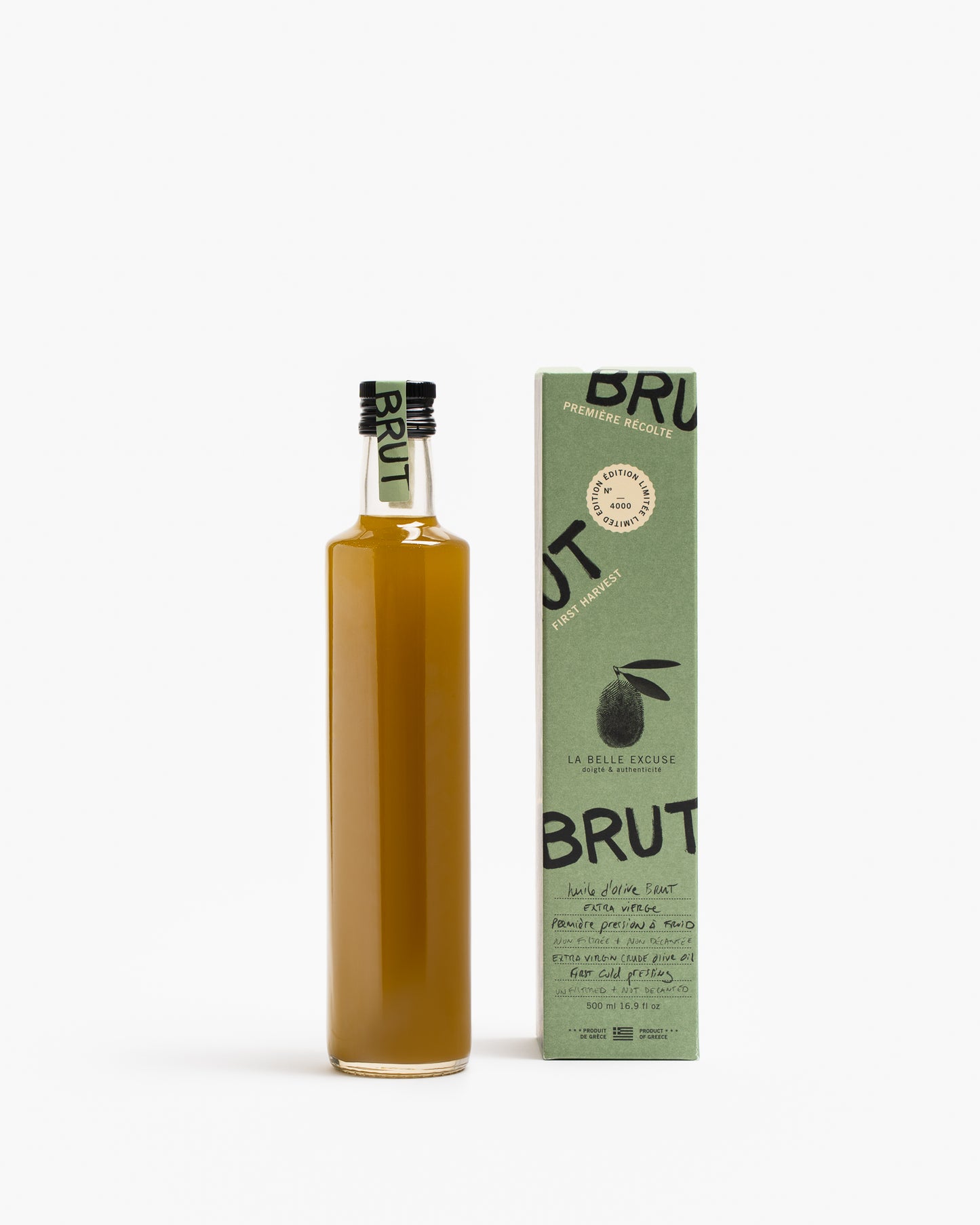 Huile d'olive Brut extra vierge (première pression à froid)