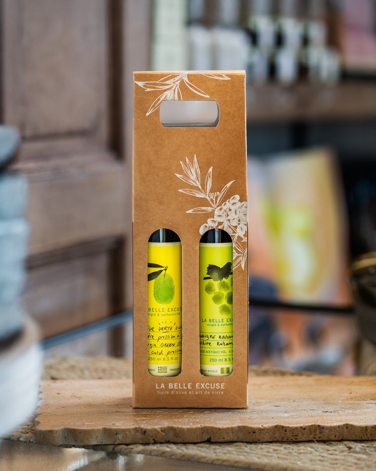 Duo Cadeau huile d'olive et vinaigre balsamique
