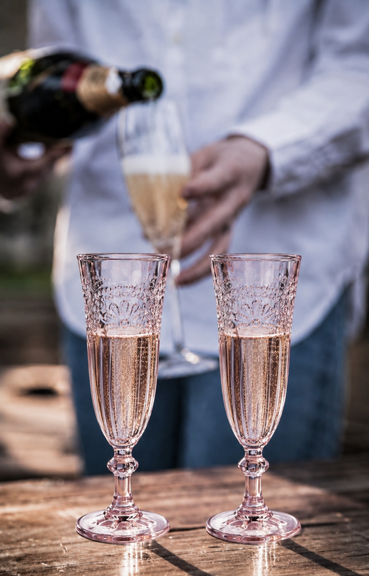 Flower Champagne Flute