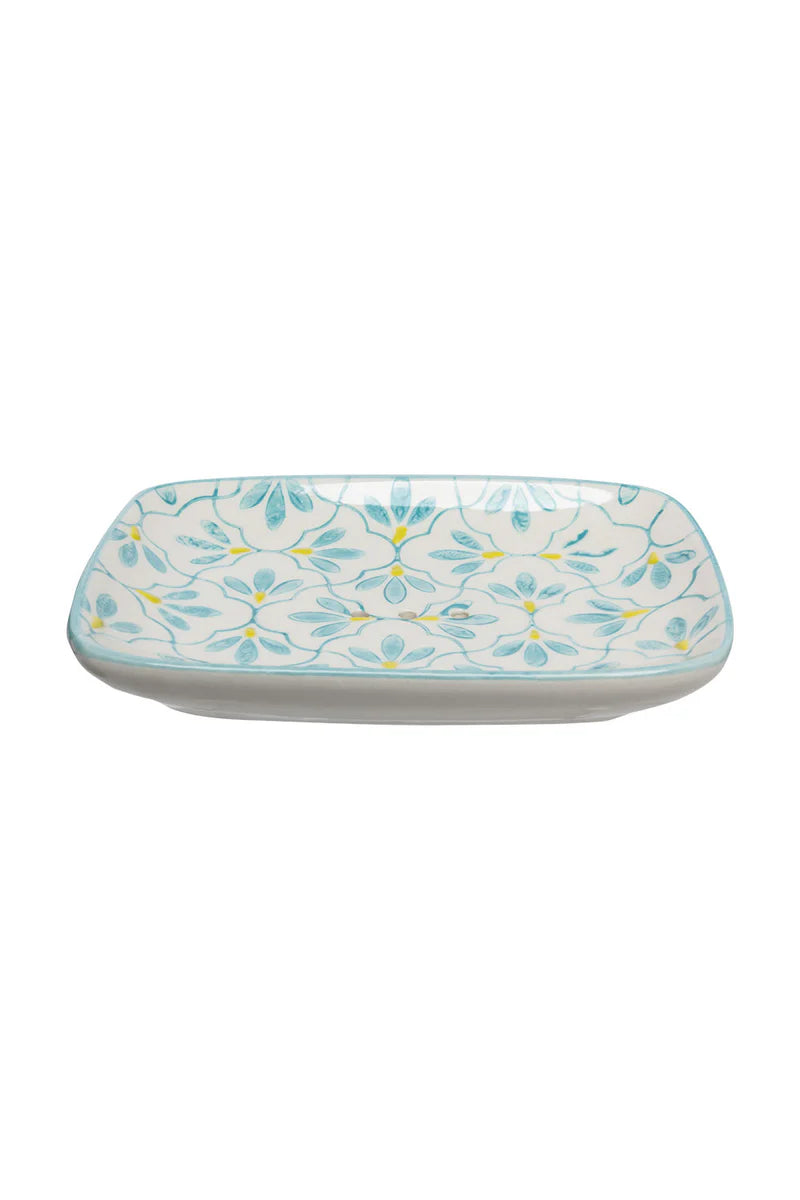Soap dish Floral | Blue