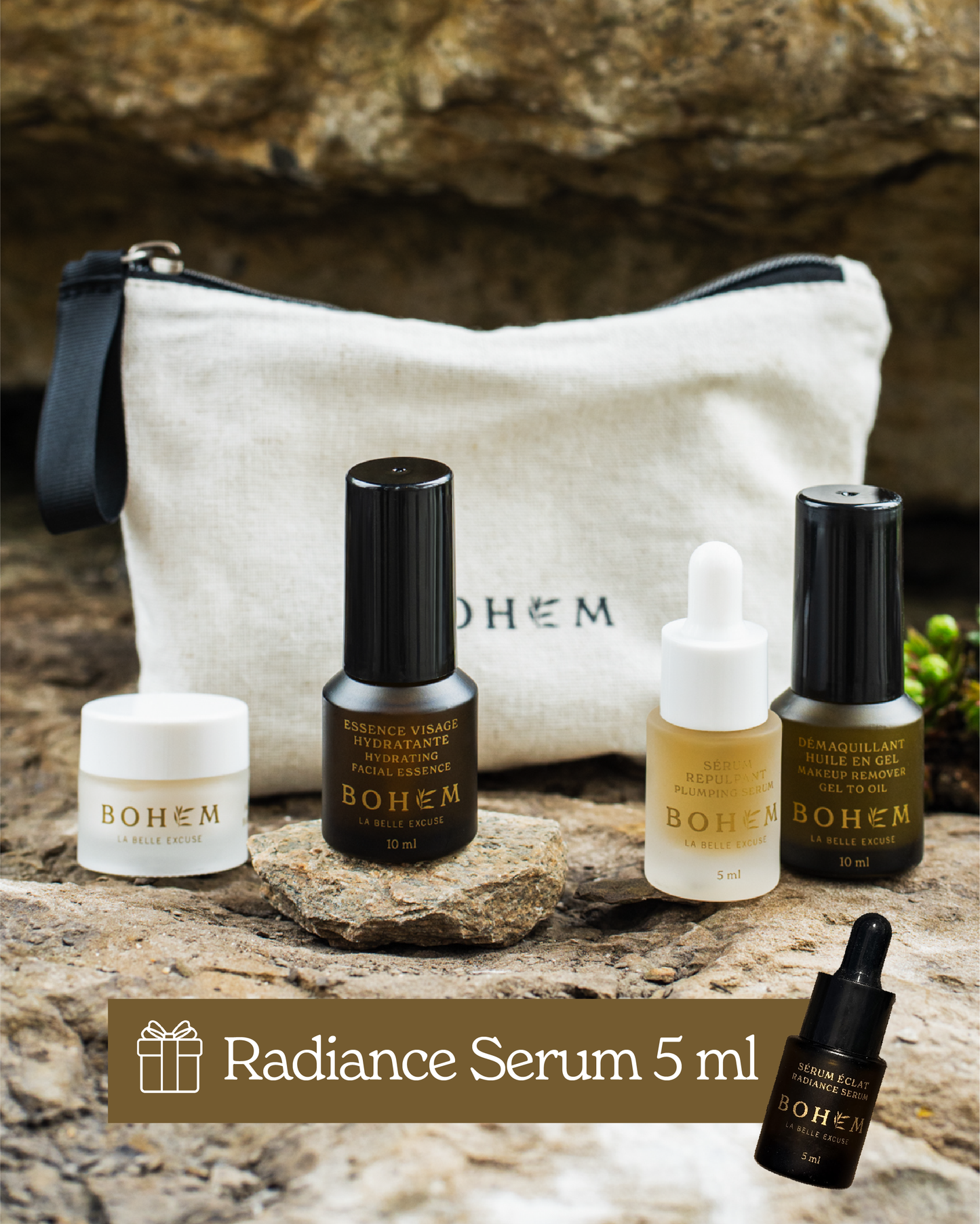 Bohem - Trousse voyage effet repulpant