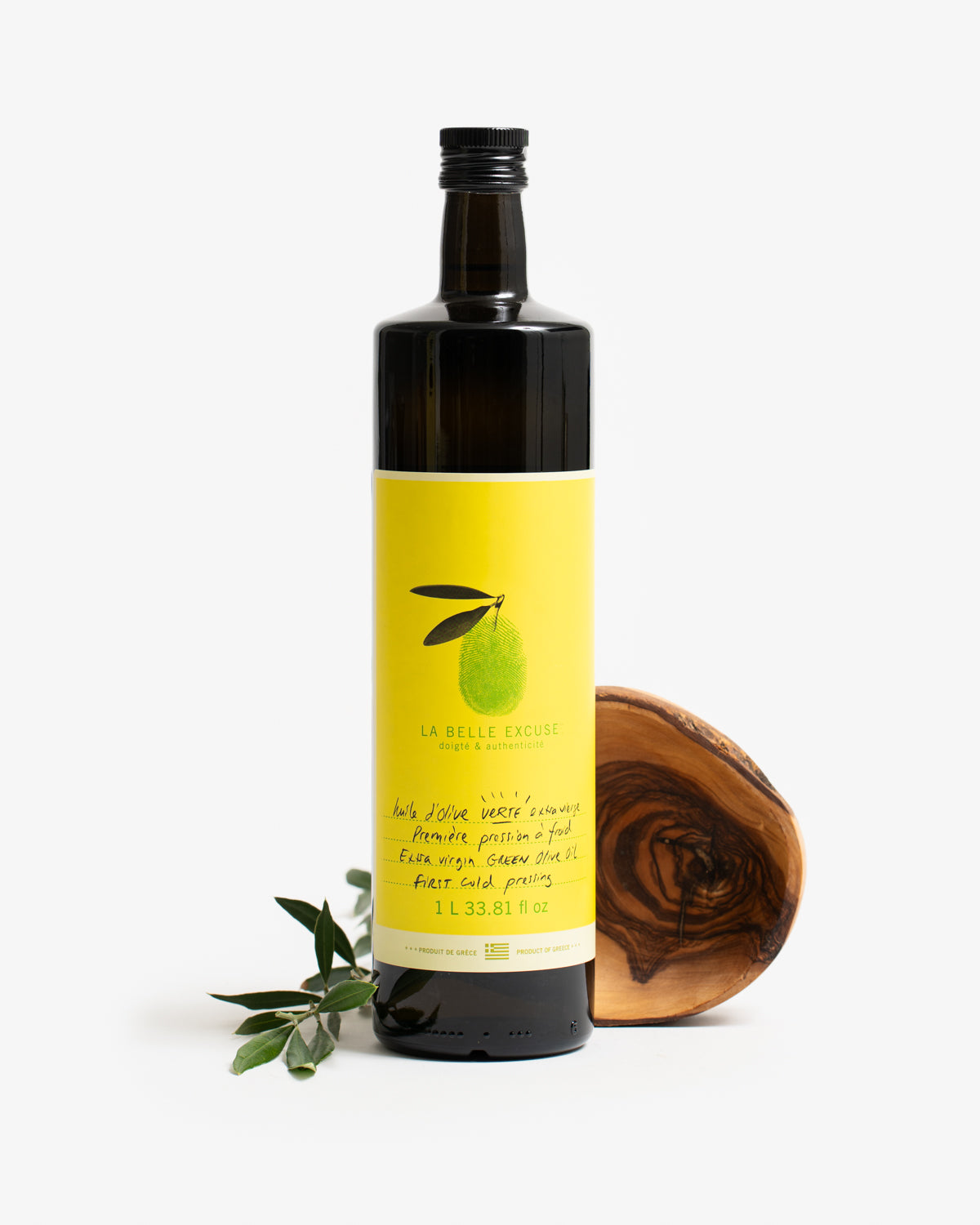 Huile d'olive verte extra vierge (première pression à froid)