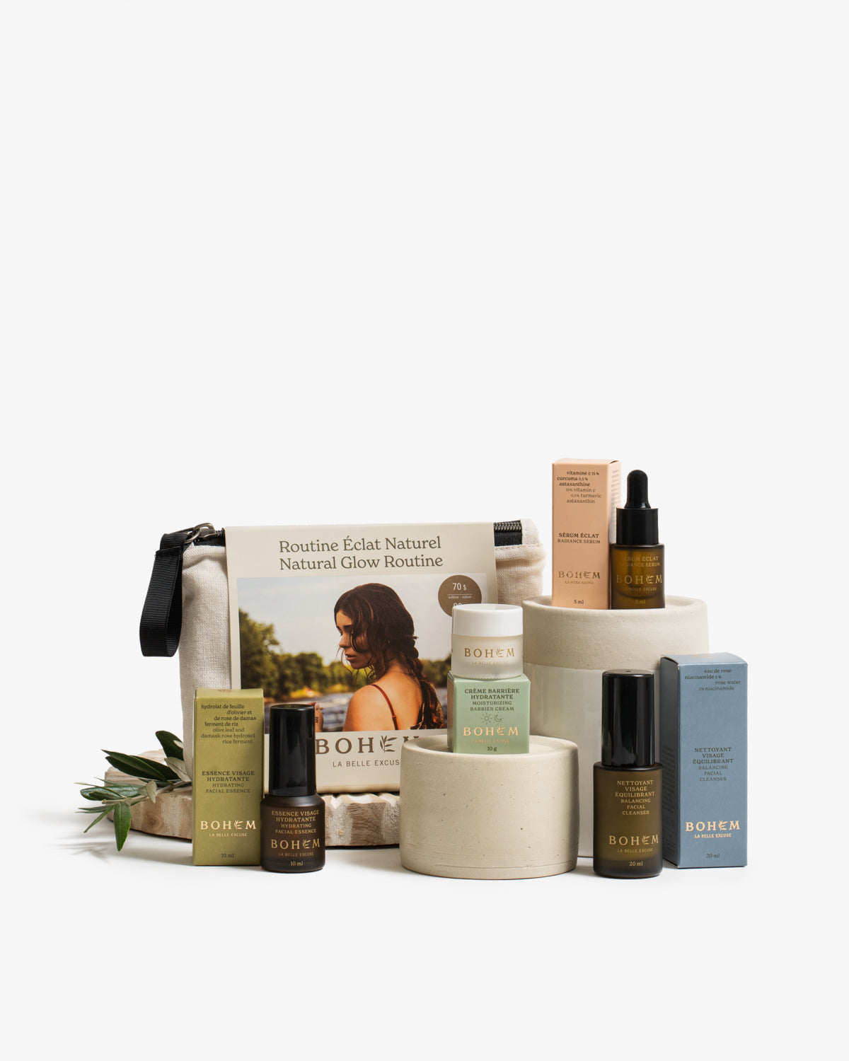 Bohem - Trousse voyage éclat naturel